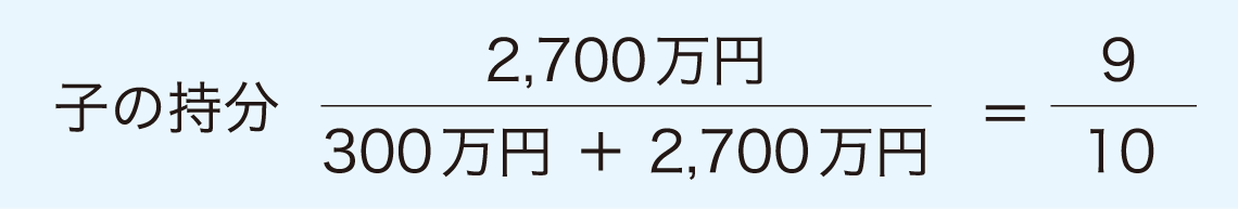 子の持分